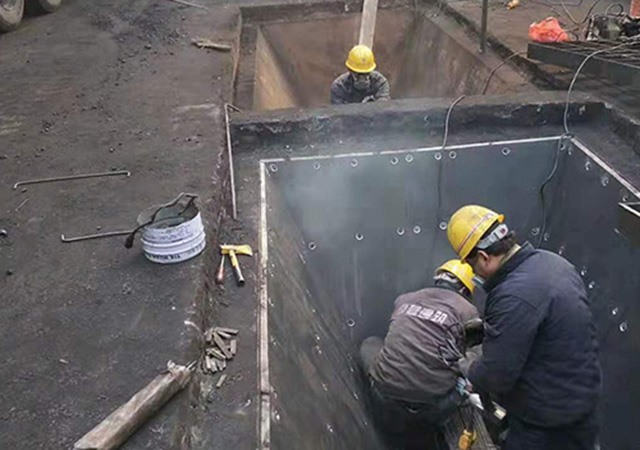 電廠高分子襯板現(xiàn)場